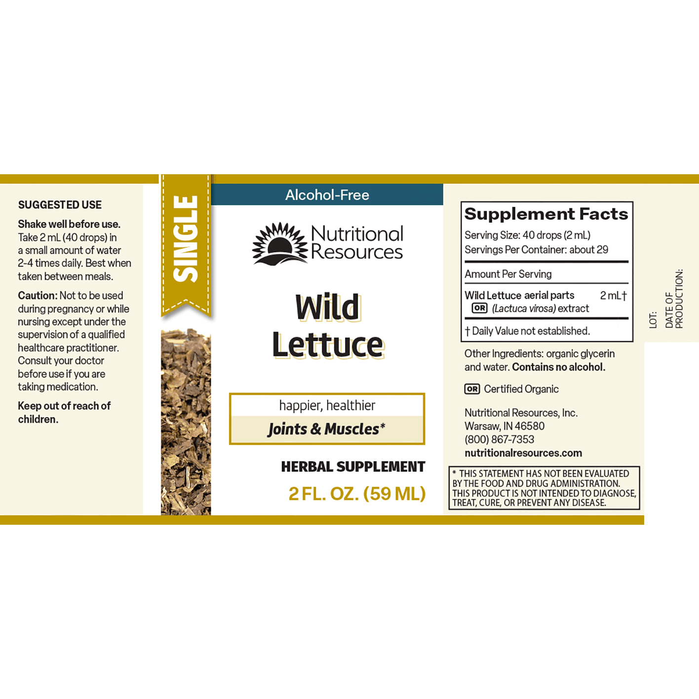 Wild Lettuce - Nutritional Resources