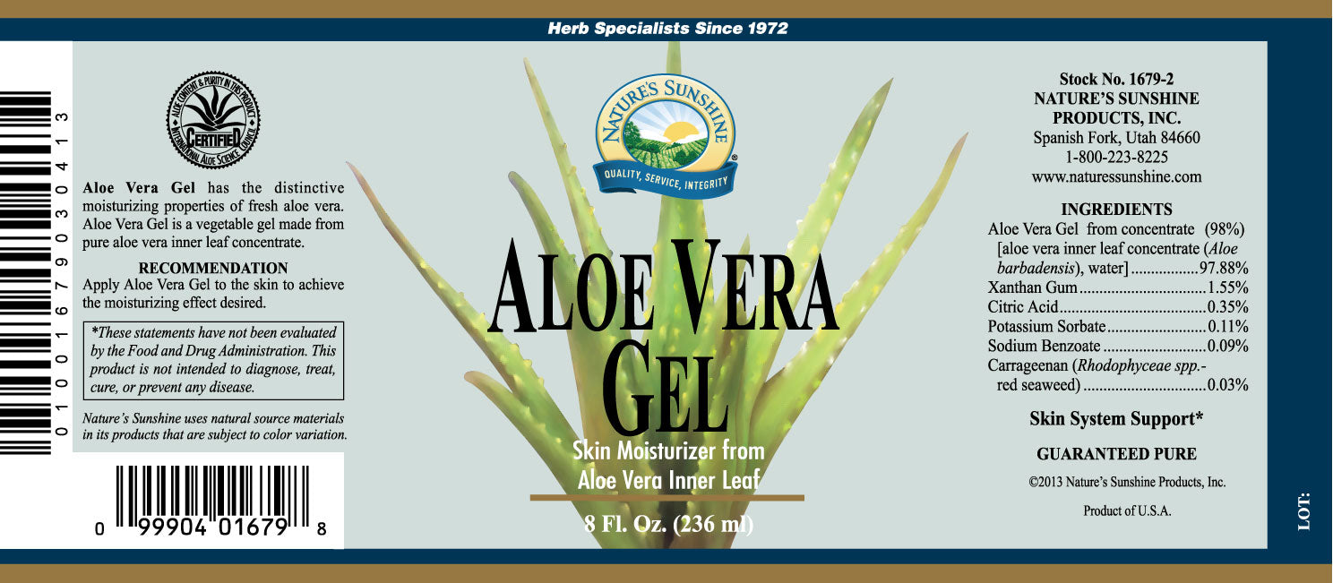 Aloe Vera Gel | Nature's Sunshine | Nutritional Resources
