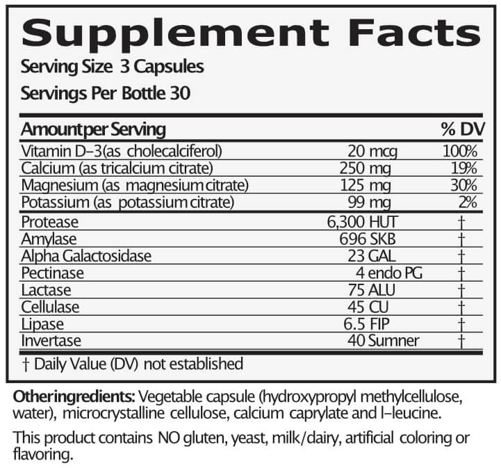 Calcium, Magnesium & Potassium with Enzymes